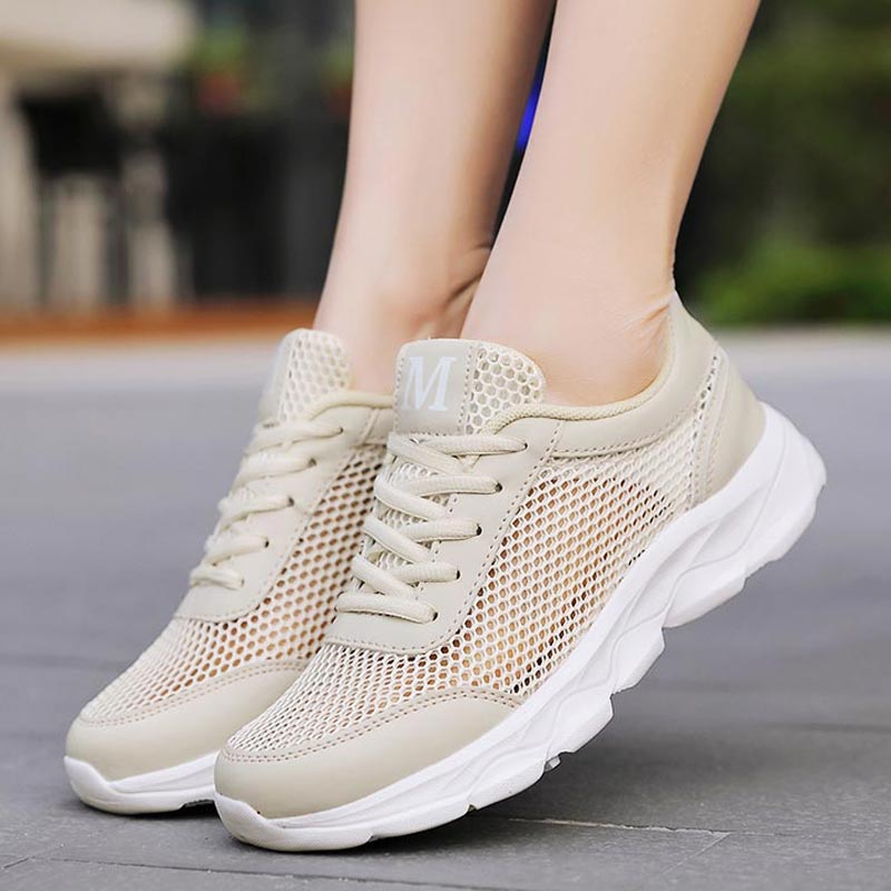 Yoga Fitness Online - Summer Breathable Sneakers Women Mesh Women's