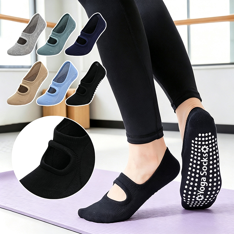 Yoga Fitness Plus - Women Anti-slip Backless Yoga Socks Plus