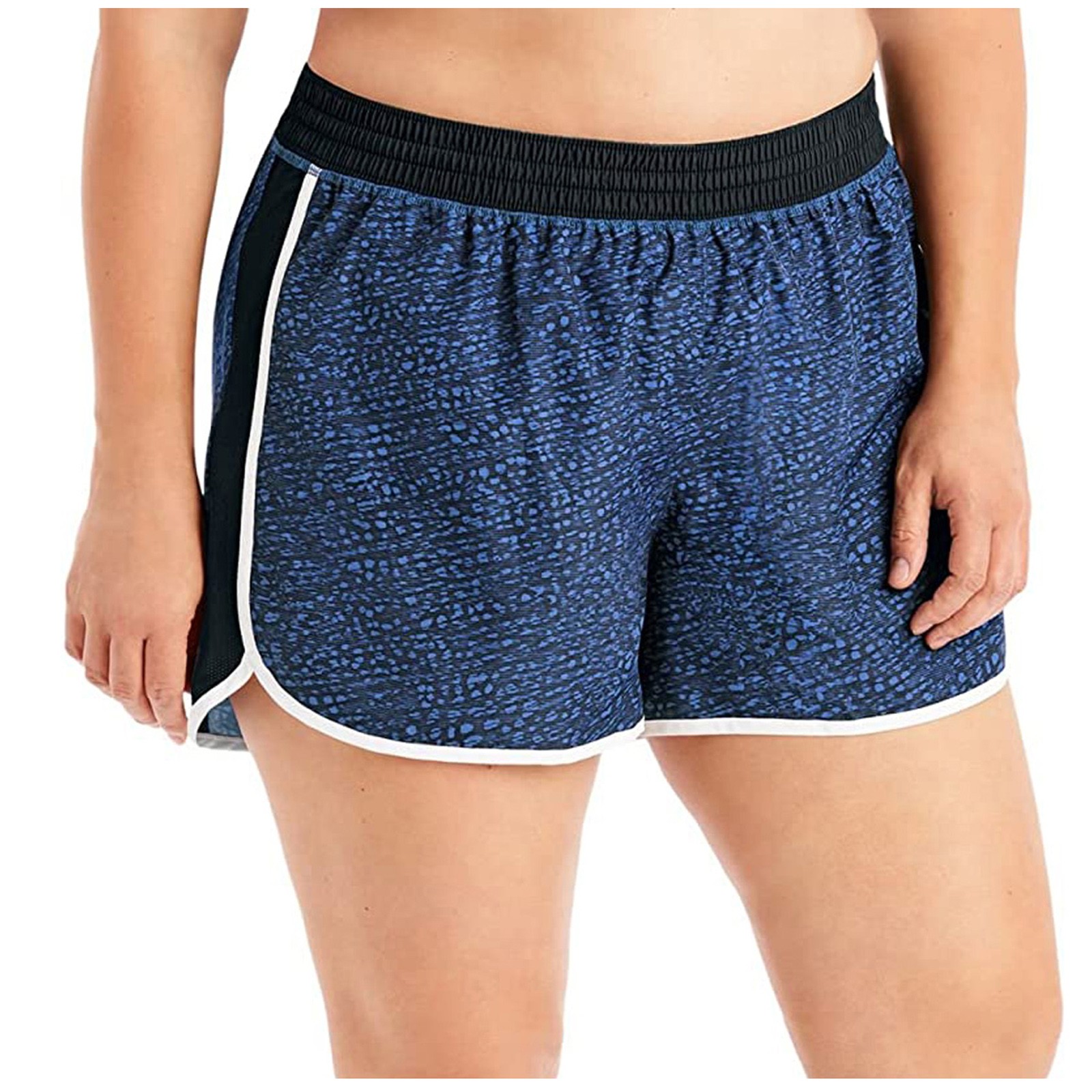 Yoga Fitness Plus - Women'S Elastic Waist Athletic Shorts Side