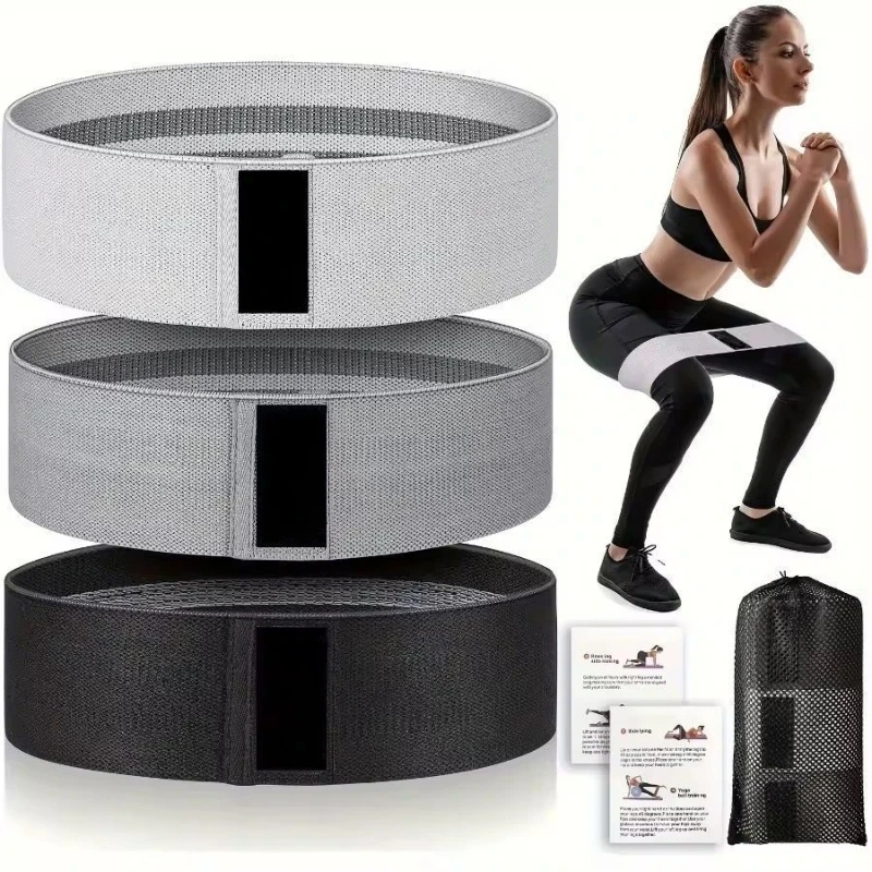 3PCS Fabric Resistance Bands f - Yoga Fitness Class recension och pris