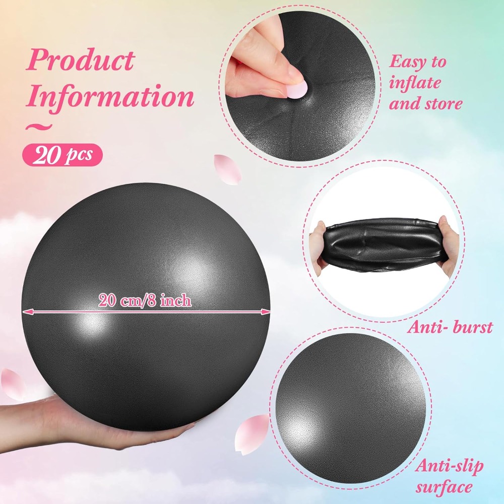 20 Pcs 9 Inch Mini Yoga Ball B - Yoga Fitness Class recension och pris