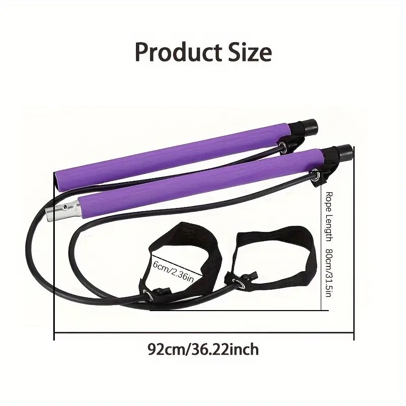 Multifunctional Pilates Bar Co - Yoga Fitness Bar recension och pris