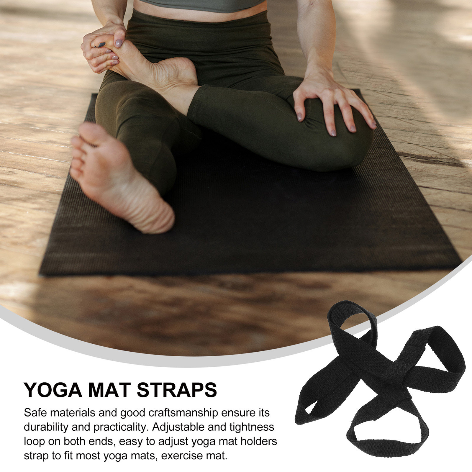 2Pcs Yoga Mat Sling Strap Heav - Yoga Fitness Class recension och pris
