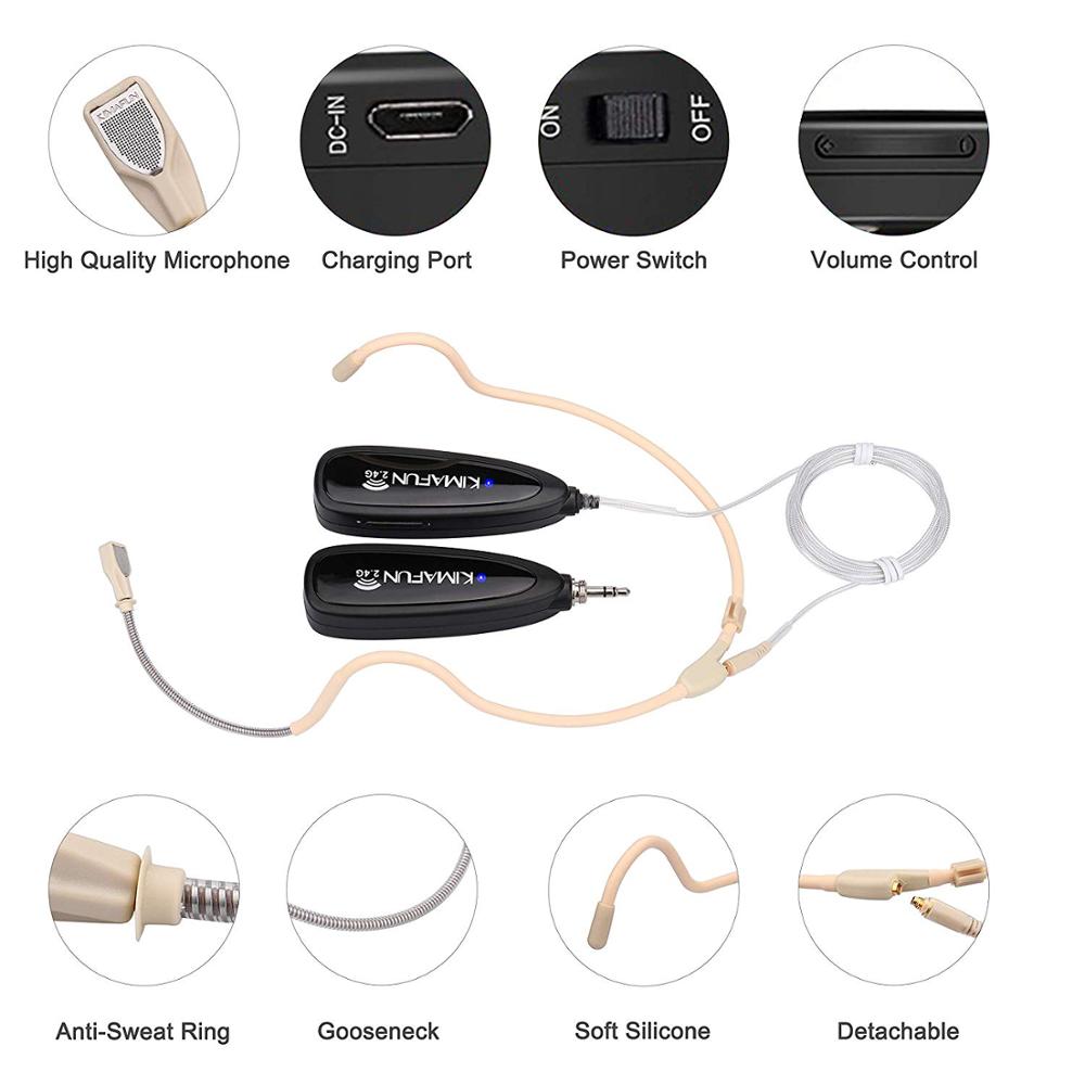 KIMAFUN 2.4G Wireless Headset  - Yoga Fitness Class recension och pris